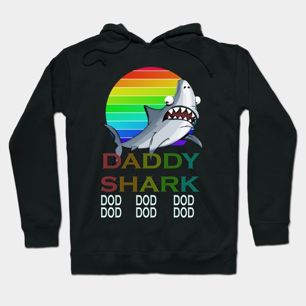 daddy shark dod dod dod t-shirt Hoodie by stof beauty